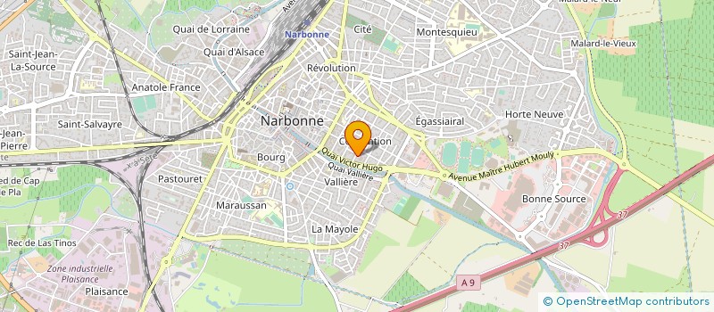 localisation de l'entreprise MADAME KARYNE MASSE à NARBONNE