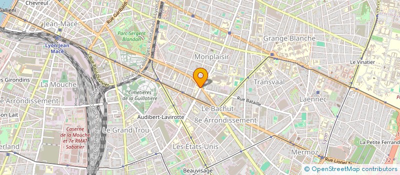 localisation de l'entreprise MADAME KASSA ZAGHOUANE à LYON