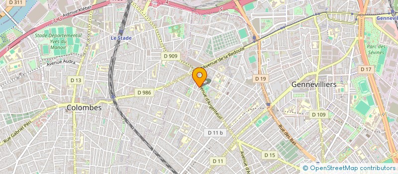 localisation de l'entreprise MADAME KASSANDRA ASSOUMOU à BOIS-COLOMBES