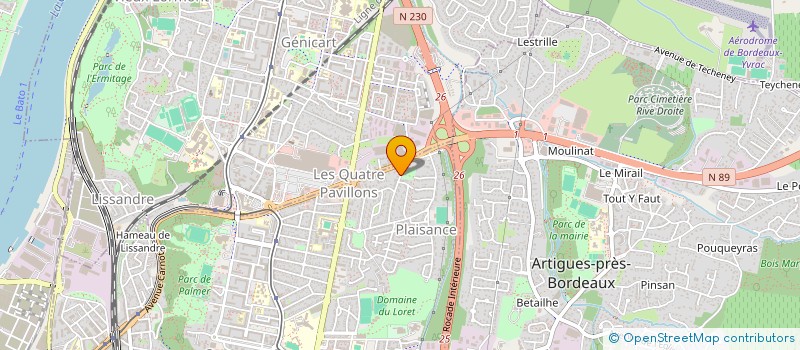 localisation de l'entreprise MADAME KASSANDRA DAVID  CENON