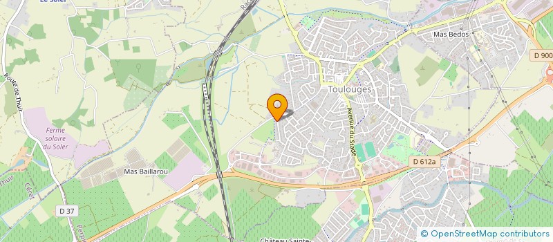 localisation de l'entreprise MADAME KASSANDRA FAUBERT  TOULOUGES