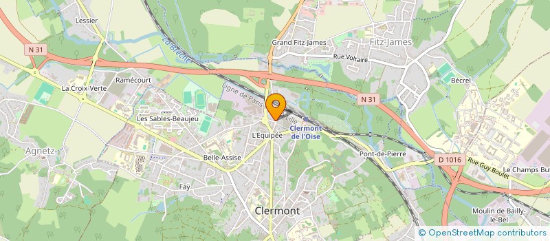 localisation de l'entreprise MADAME KASSANDRA VERKLEVEN  CLERMONT