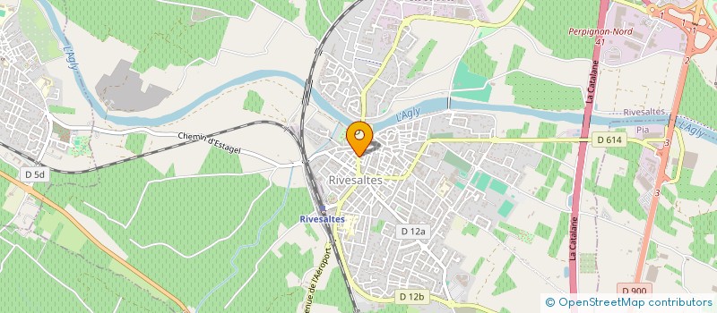 localisation de l'entreprise MADAME KASSANDRE PHILIPPE  RIVESALTES