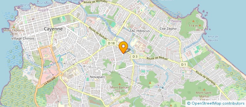 localisation de l'entreprise MADAME KASSIATOU HORTH  CAYENNE