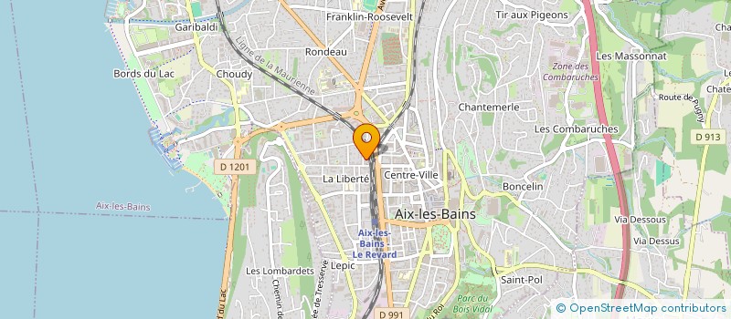 localisation de l'entreprise MADAME KASSIMA ROUABAH  AIX-LES-BAINS