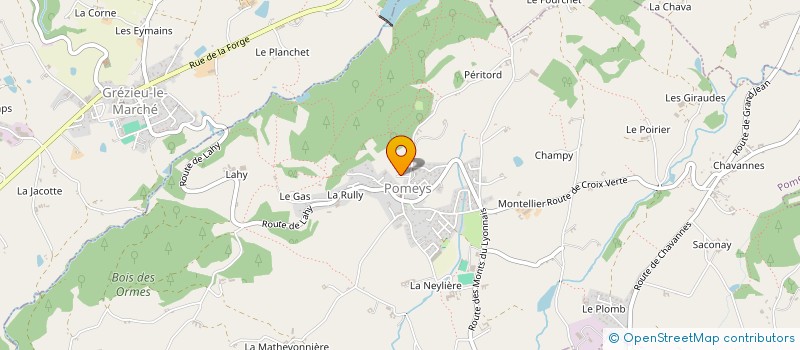 localisation de l'entreprise MADAME KATALYN MEGUEULLE  POMEYS