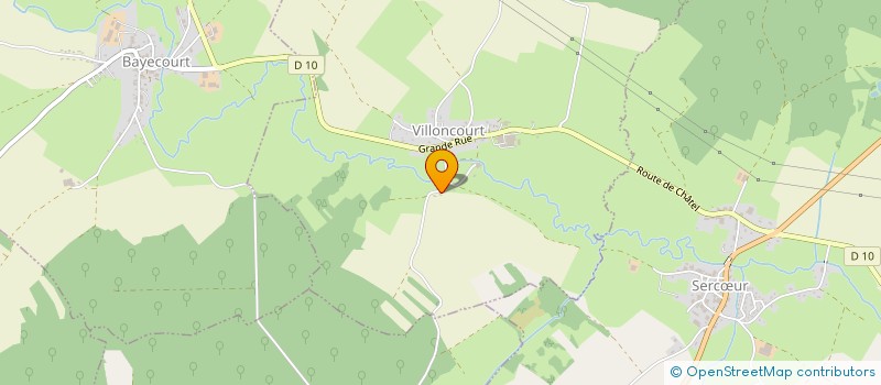 localisation de l'entreprise MADAME KATALYNE OUGER  VILLONCOURT