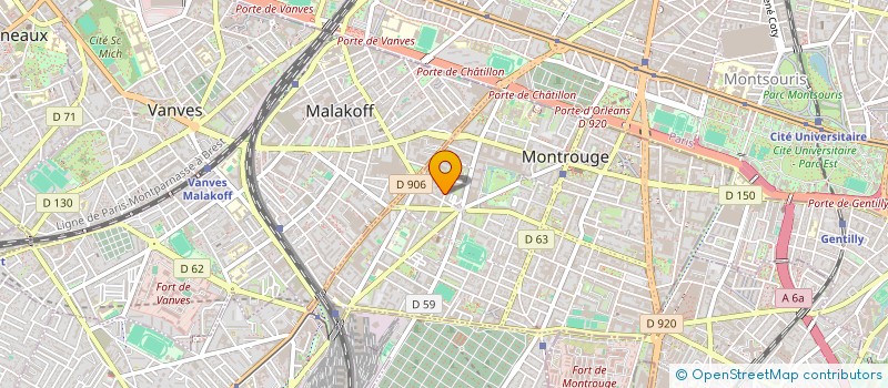 localisation de l'entreprise MADAME KATARINA CVACHOVA  MONTROUGE