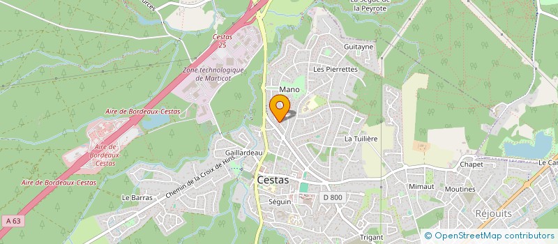 localisation de l'entreprise MADAME KATARINA FORTIER  CESTAS