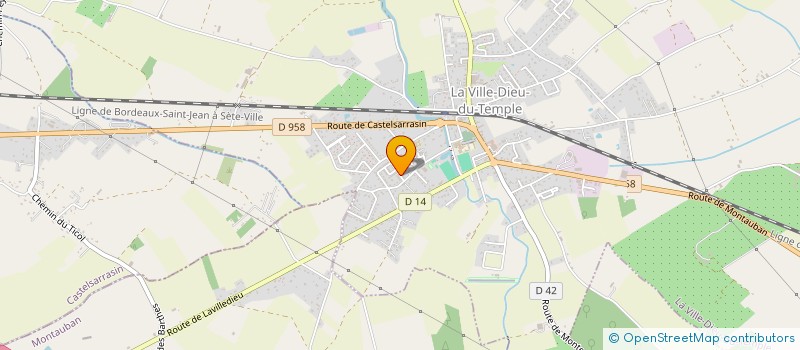 localisation de l'entreprise MADAME KATARINA HUSSON  LA VILLE-DIEU-DU-TEMPLE