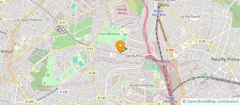 localisation de l'entreprise MADAME KATARINA MILOSAVLJEVIC à MONTREUIL