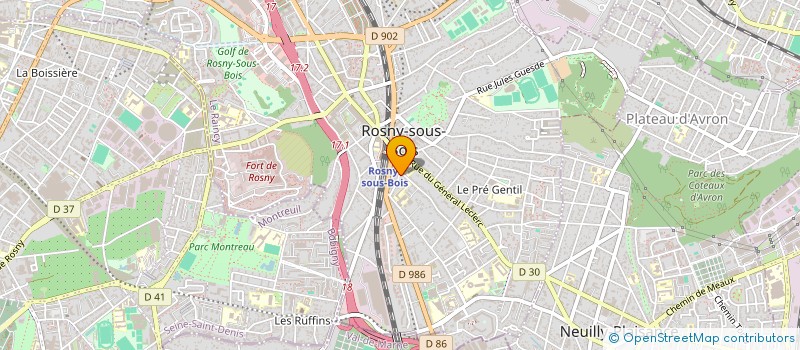 localisation de l'entreprise MADAME KATARINA RADOSEVIC à ROSNY-SOUS-BOIS