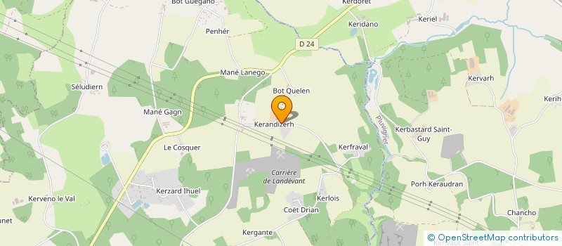 localisation de l'entreprise MADAME KATARZYNA BIALOBRZEWSKA  LANDEVANT