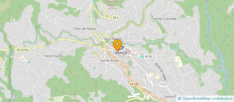 localisation de l'entreprise MADAME KATARZYNA CIELECKA à VENCE