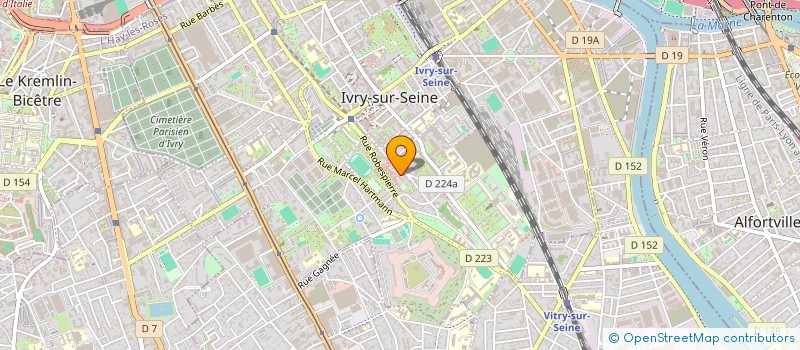 localisation de l'entreprise MADAME KATARZYNA GUTOWSKA  IVRY-SUR-SEINE