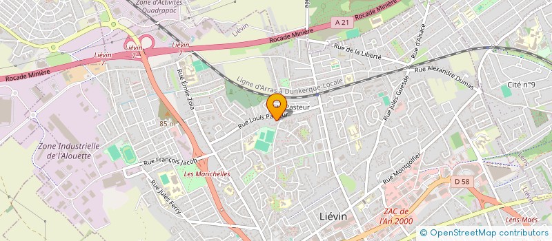 localisation de l'entreprise MADAME KATARZYNA LEWANDOWSKA  LIEVIN