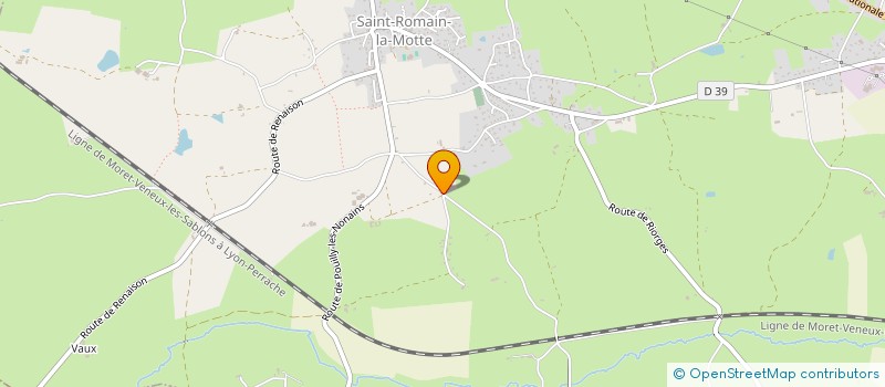localisation de l'entreprise MADAME KATARZYNA MUSIELOK  SAINT-ROMAIN-LA-MOTTE