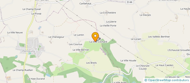 localisation de l'entreprise MADAME KATARZYNA OLECHWIEROWICZ  PENGUILY