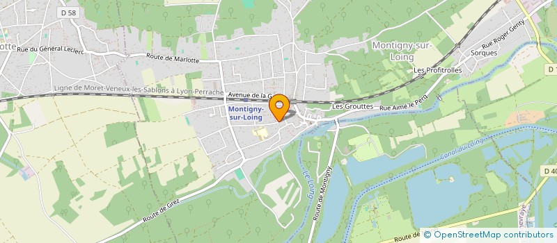 localisation de l'entreprise MADAME KATE FICHARD  MONTIGNY-SUR-LOING