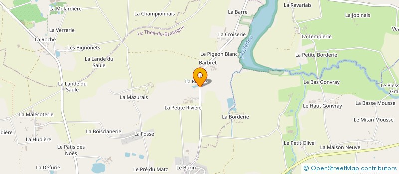 localisation de l'entreprise MADAME KATE TEAKLE  LE THEIL-DE-BRETAGNE