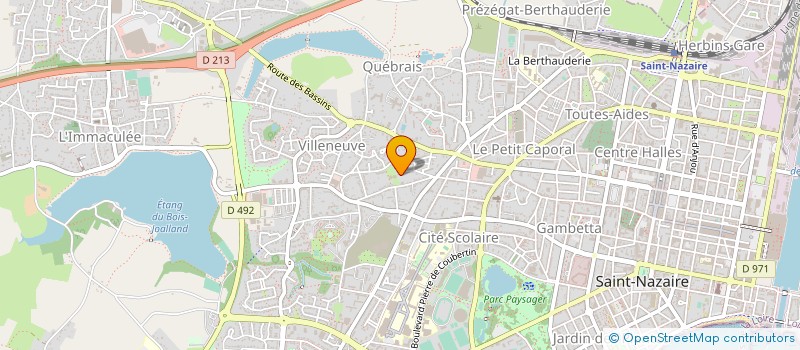 localisation de l'entreprise MADAME KATEL LESOURD à SAINT-NAZAIRE