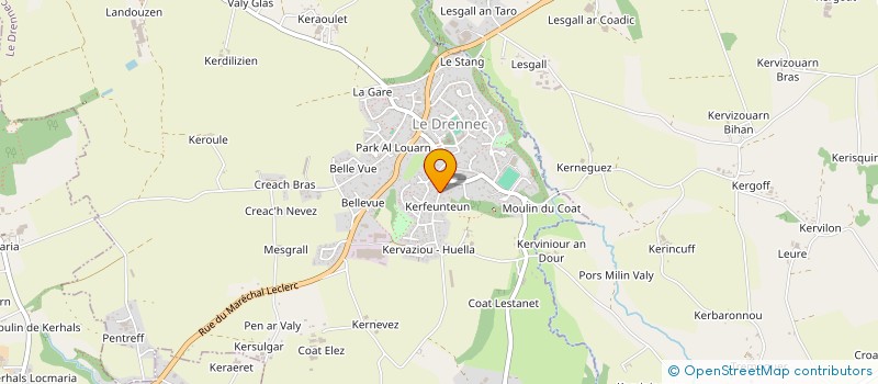 localisation de l'entreprise MADAME KATELL ALENCON  LE DRENNEC