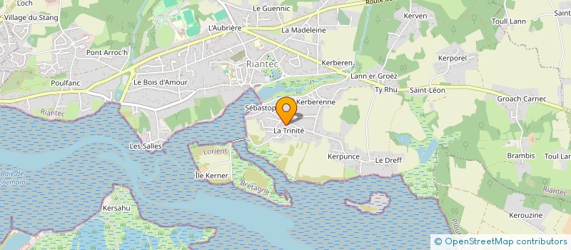 localisation de l'entreprise MADAME KATELL AUFFRET  RIANTEC