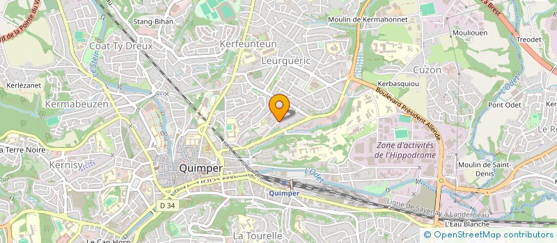 localisation de l'entreprise MADAME KATELL FER à QUIMPER