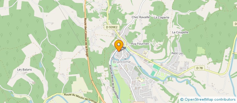 localisation de l'entreprise MADAME KATELL LE DAULT à BRANTOME EN PERIGORD
