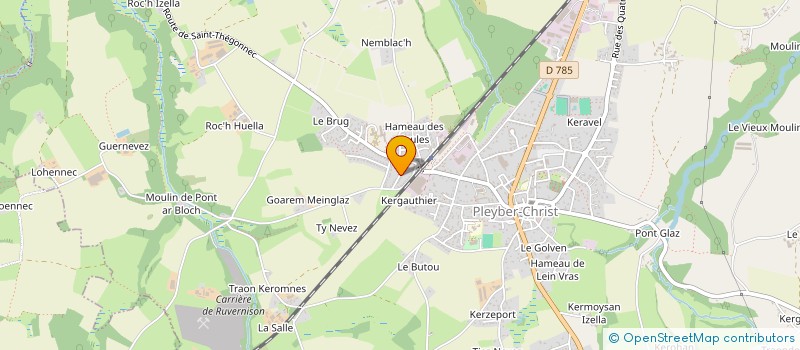 localisation de l'entreprise MADAME KATELL LE GUEN  PLEYBER-CHRIST