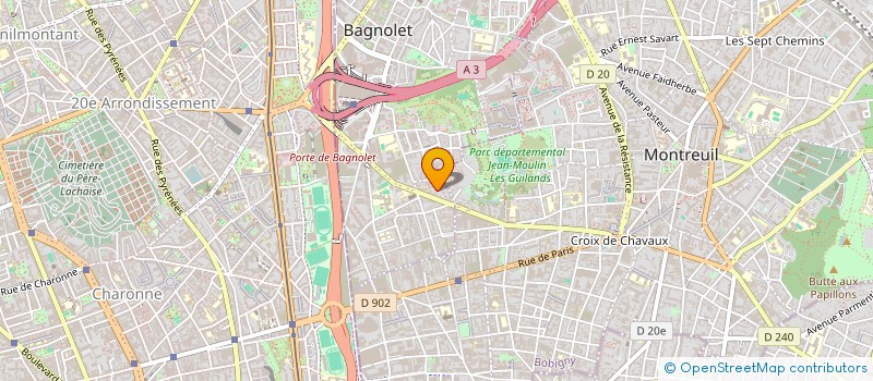 localisation de l'entreprise MADAME KATELL LEGOBIEN  BAGNOLET