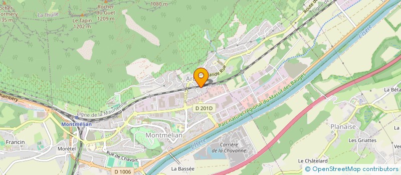 localisation de l'entreprise MADAME KATELL MARCHAND à PORTE-DE-SAVOIE