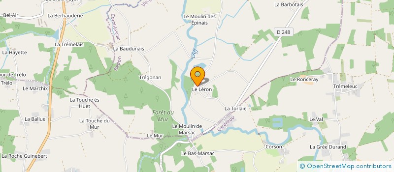 localisation de l'entreprise MADAME KATELL MORICE-DOUCET  COMBLESSAC