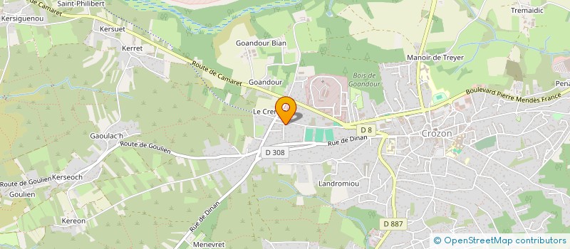 localisation de l'entreprise MADAME KATELL PICHON  CROZON