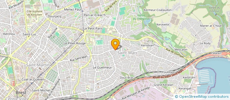 localisation de l'entreprise MADAME KATELL QUIDELLEUR à BREST