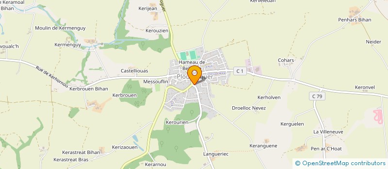 localisation de l'entreprise MADAME KATELL RESPRIGET  PLOUMOGUER