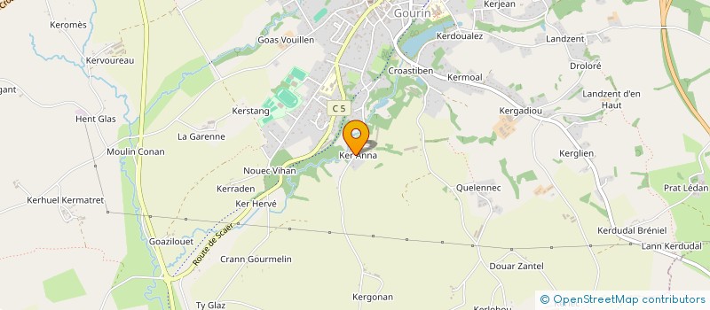 localisation de l'entreprise MADAME KATELL VANIMSCHOOT  GOURIN