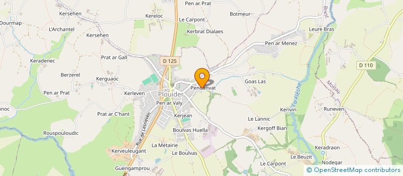 localisation de l'entreprise MADAME KATELL VOURC'H  PLOUIDER