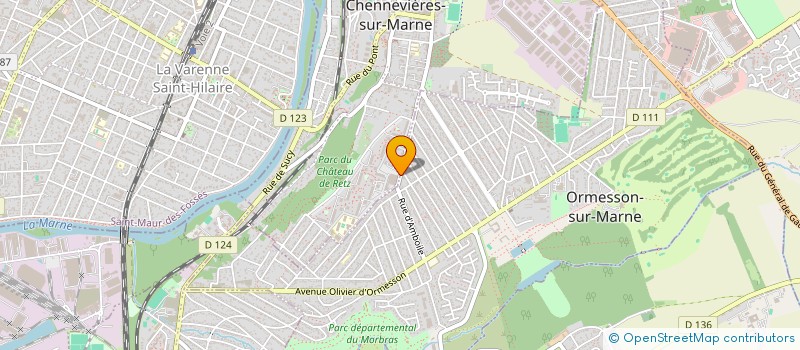 localisation de l'entreprise MADAME KATERINA ANDONOVA  CHENNEVIERES-SUR-MARNE