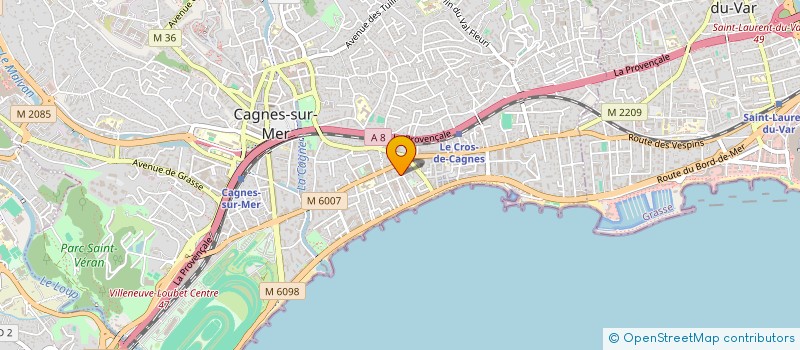 localisation de l'entreprise MADAME KATERYNA ANDRIEIEVA à CAGNES-SUR-MER