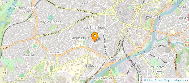 localisation de l'entreprise MADAME KATERYNA MAKSIMTCHOUK à LIMOGES