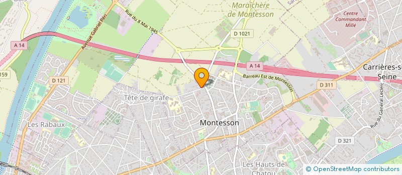 localisation de l'entreprise MADAME KATERYNA NYZKOPOKLONNA  MONTESSON