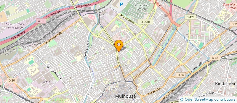 localisation de l'entreprise MADAME KATERYNA PIDOPRYGORA  MULHOUSE