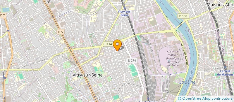 localisation de l'entreprise MADAME KATERYNA ROMANOVA  VITRY-SUR-SEINE