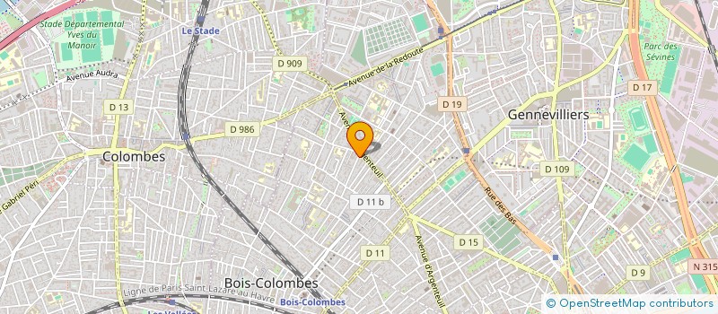 localisation de l'entreprise MADAME KATERYNA ZHUK à BOIS-COLOMBES