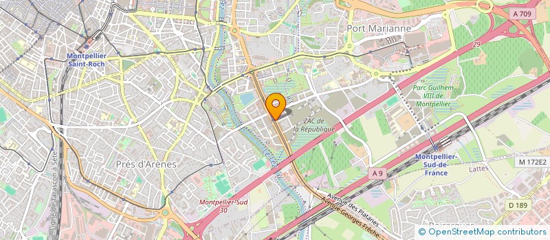 localisation de l'entreprise MADAME KATERYNA ZHURAVLOVA à MONTPELLIER
