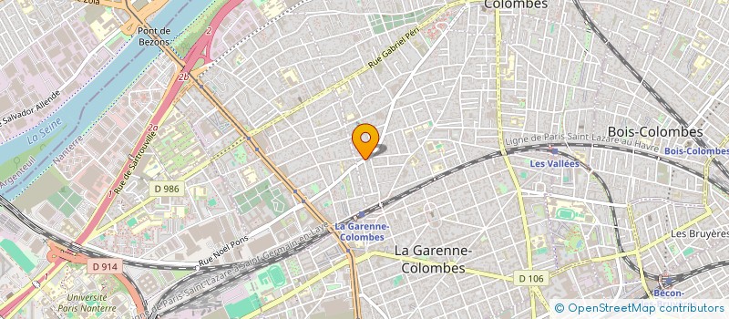 localisation de l'entreprise MADAME KATHARINE TAYLER à COLOMBES