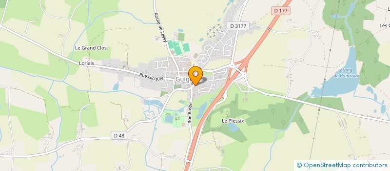 localisation de l'entreprise MADAME KATHEL HOUSSIN  GUIGNEN