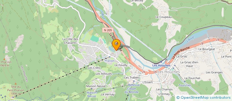 localisation de l'entreprise MADAME KATHERINE BALLARD  LES HOUCHES