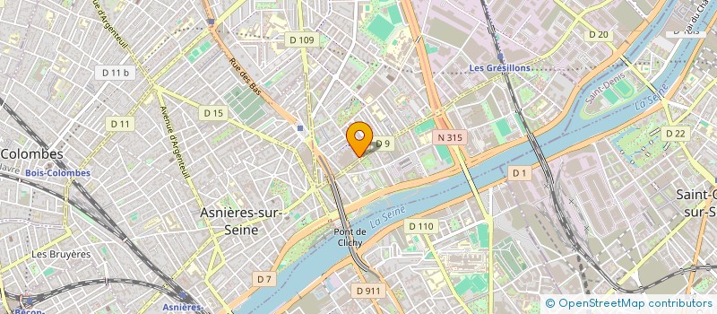 localisation de l'entreprise MADAME KATHERINE GLASFIRA SOTO SANTIBANEZ  GENNEVILLIERS